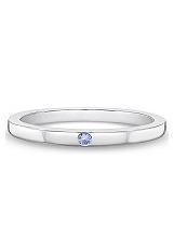 beautiful small silver June baby birthstone ring